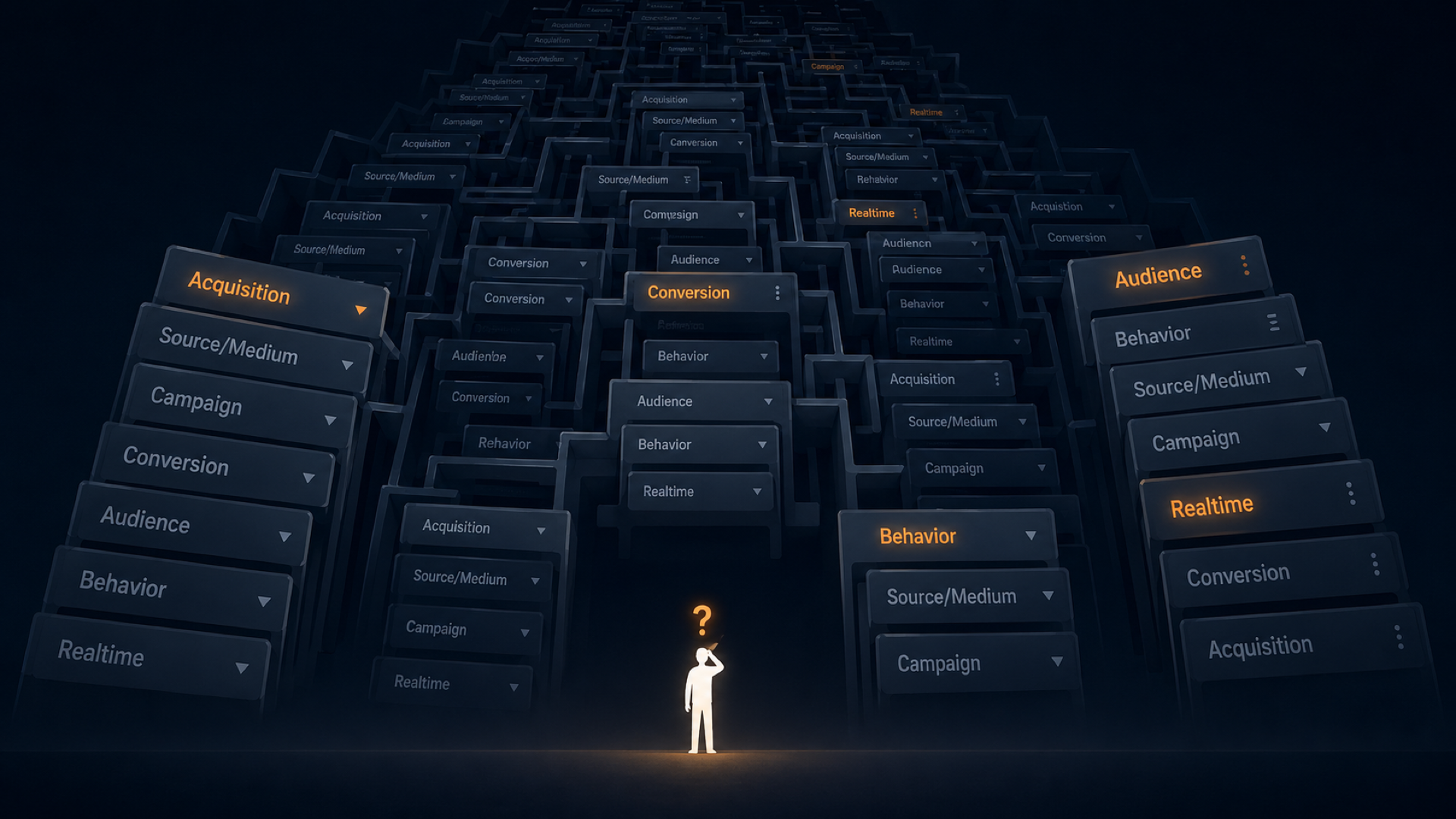 GA4 報表迷宮：行銷人困在多層 menu 中找不到答案