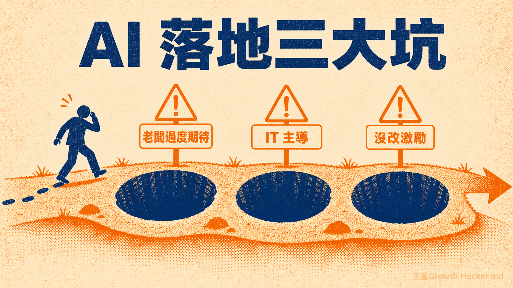 AI 落地三大坑：老闆過度期待、IT 主導、沒改激勵