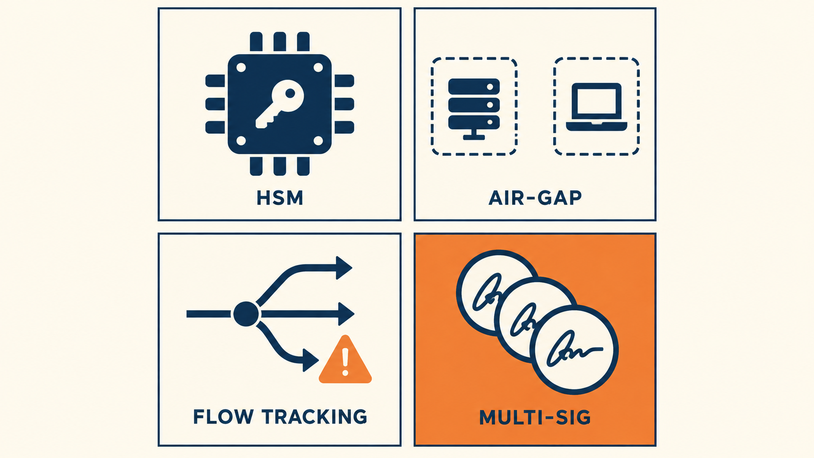 機構級虛擬資產保管四大技術：HSM、Air-gap、金流追蹤、多層多簽