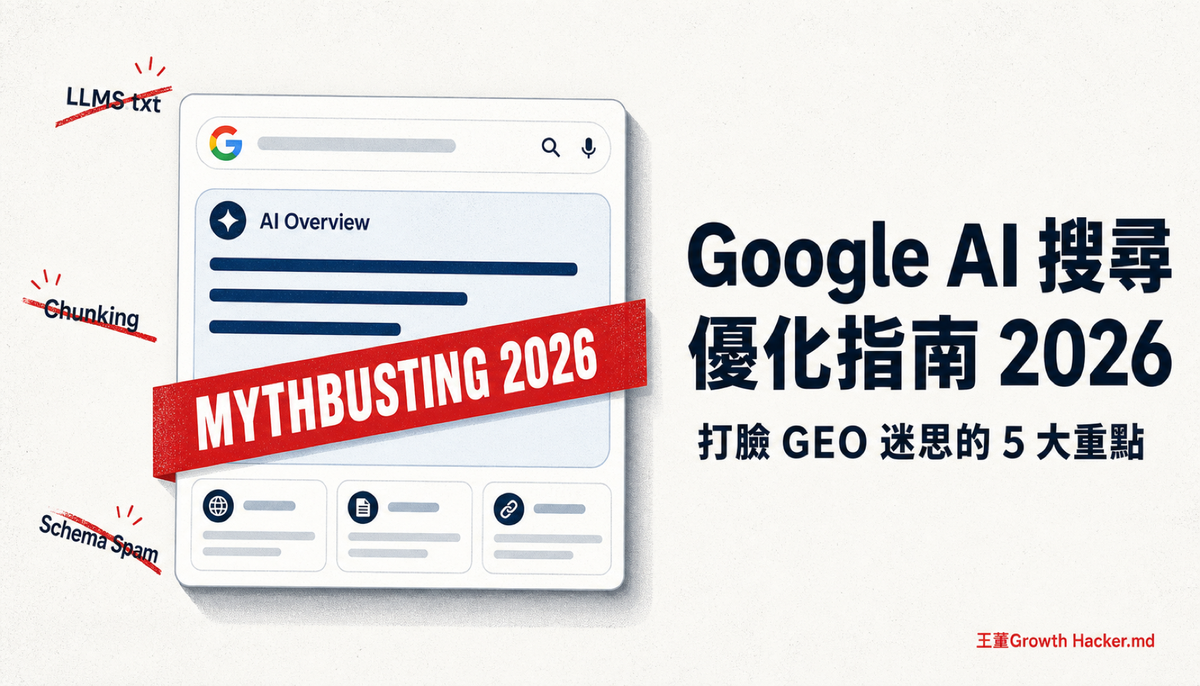 2026 Google AI 搜尋優化指南：打臉 GEO 迷思的 5 大重點