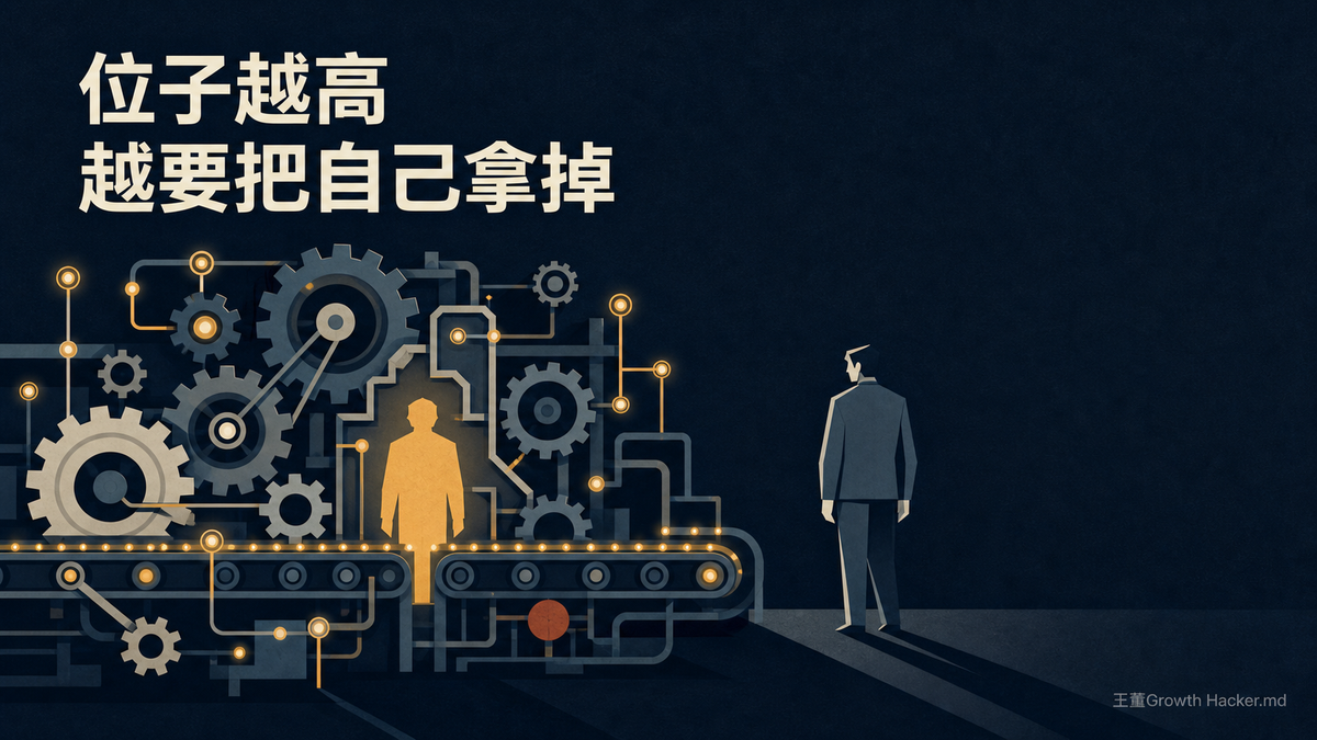 童至祥的「除己」領導學：位子越高，越要把自己從流程裡拿掉