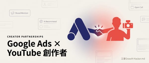 Google Ads 直接搓 YouTuber 了:Creator Partnerships 網紅行銷實戰攻略