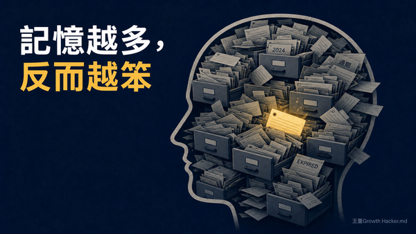 你的 AI 客服為什麼越用越蠢？問題不在它記太少，在它不會「忘」