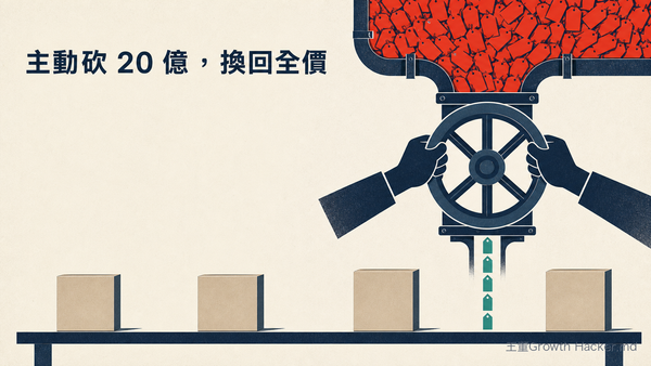 關小的閥門：把紅色折扣標籤擋在上游，讓下游只流出全價商品